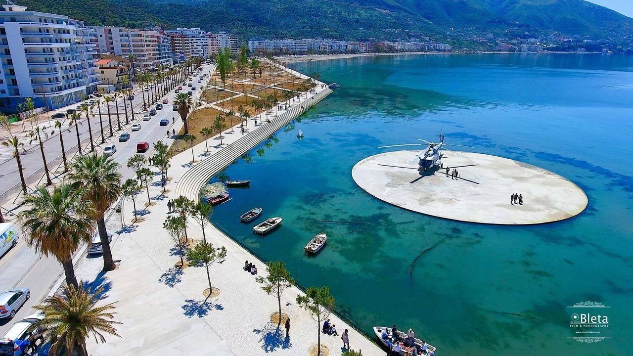 Rias Seaside Apartments Влёра Экстерьер фото